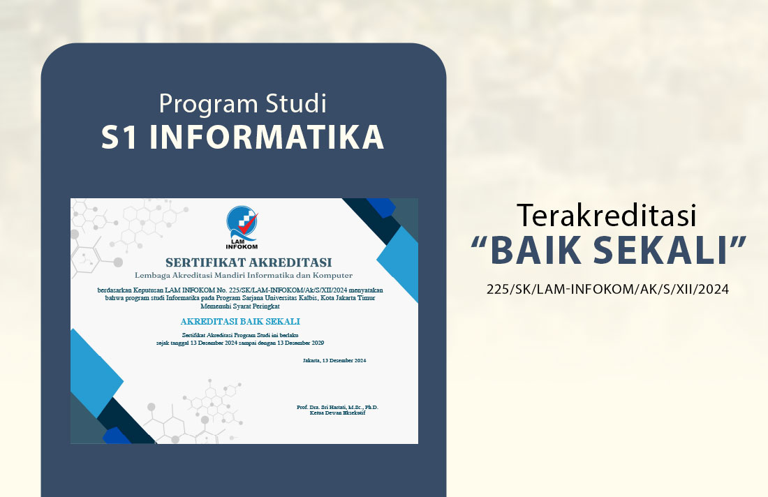 Akreditasi S1 Informatika Kalbis University