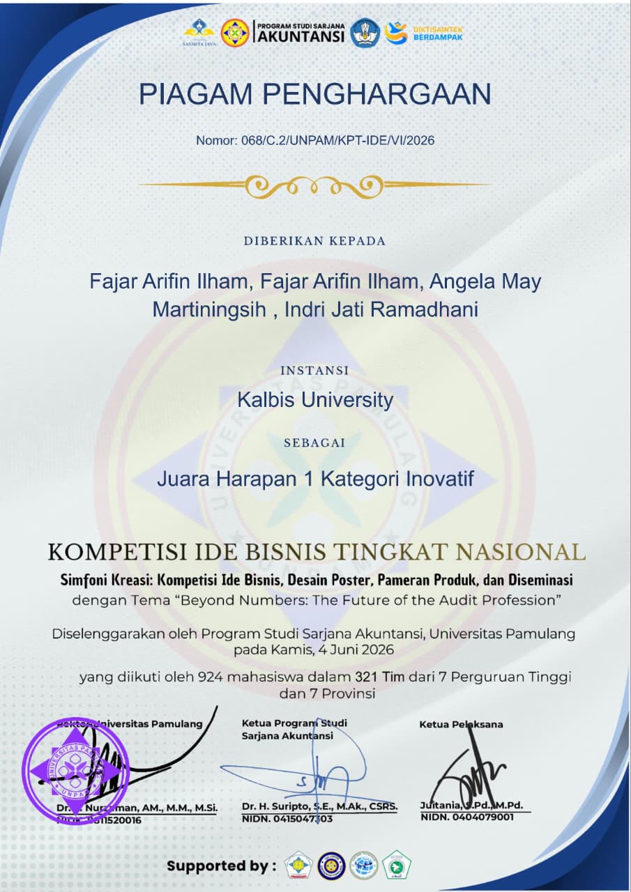 Mahasiswa S1 Manajemen Kalbis University Raih J...